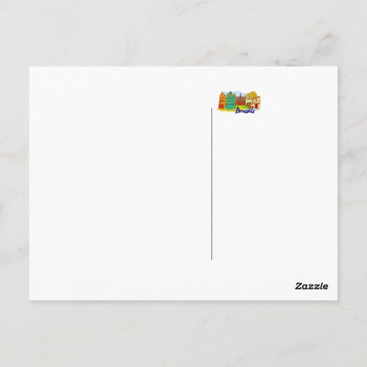 Brussel - België Briefkaart (Achterkant)