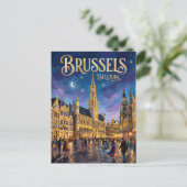 Brussel België Briefkaart (Staand voorkant)