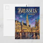 Brussel België Briefkaart (Voorkant / Achterkant)