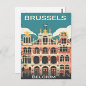Brussel, België Briefkaart (Voorkant / Achterkant)