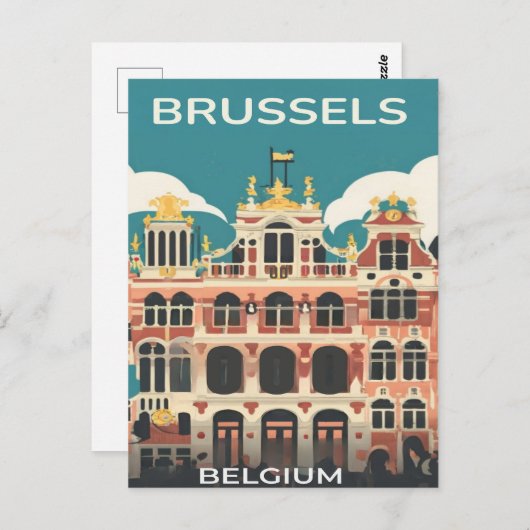 Brussel, België Briefkaart (Voorkant / Achterkant)