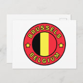Brussel België Briefkaart (Voorkant / Achterkant)