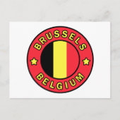 Brussel België Briefkaart (Voorkant)