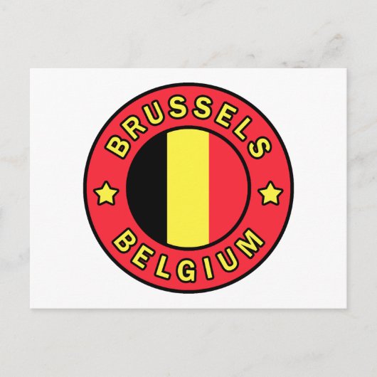 Brussel België Briefkaart (Voorkant)