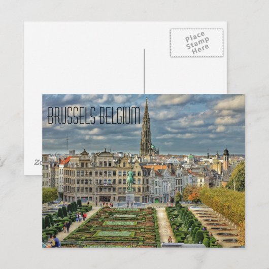 Brussel, België Briefkaart (Voorkant / Achterkant)