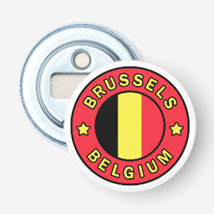 Brussel België Button Flesopener