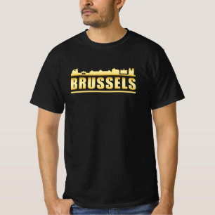 Brussel België City Skyline Cityscape Funny Gift T-shirt