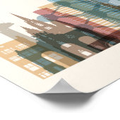 Brussel, België | City Skyline Poster (Hoek)