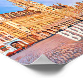 Brussel België Foto van Vintage Poster (Hoek)