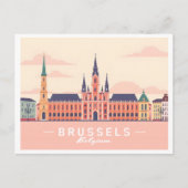 Brussel België Grote Markt Pastelreizen Briefkaart (Voorkant)