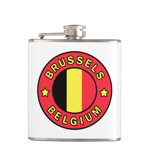Brussel België Heupfles (Voorkant)