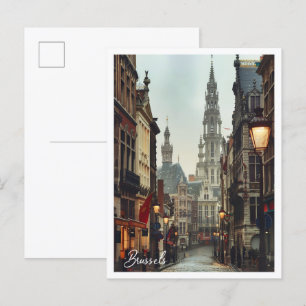 Brussel België Kunstreizen beroemde plaats Briefkaart
