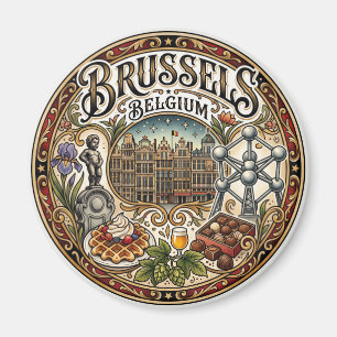 Brussel België Magneet