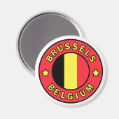 Brussel België Magneet (Voorkant / Achterkant)