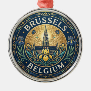 Brussel België Metalen Ornament