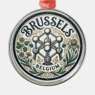 Brussel België Metalen Ornament