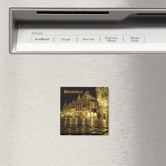 Brussel België Nighttime Souvenir Koelkast Magnete Magneet (Insitu (Vaatwasser))