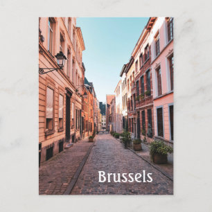 Brussel België oud Briefkaart straatfoto