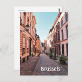 Brussel België oud Briefkaart straatfoto (Voorkant / Achterkant)