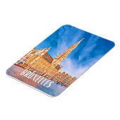 Brussel België Photo Vintage Magneet (Linkerzijde)