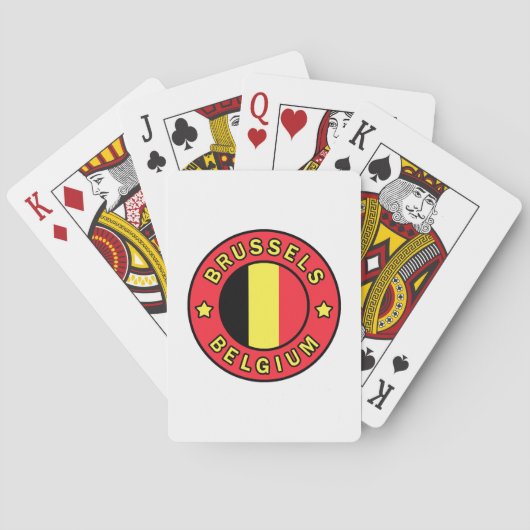 Brussel België Pokerkaarten (Achterkant)