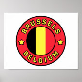 Brussel België Poster (Voorkant)