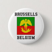 Brussel België Ronde Button 5,7 Cm (Voorkant)