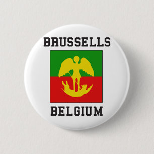 Brussel België Ronde Button 5,7 Cm