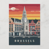 Brussel, België  Schilderij Briefkaart (Voorkant)