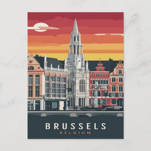 Brussel, België  Schilderij Briefkaart (Voorkant)