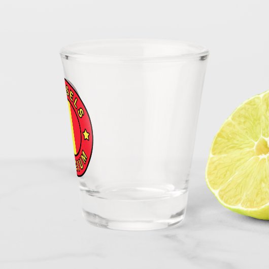 Brussel België Shot Glas (Rechts)