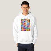 Brussel België Stad Kaart Hoodie (Voorkant volledig)