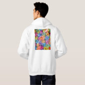 Brussel België Stad Kaart Hoodie (Achterkant volledig)