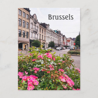 Brussel België straatfoto Briefkaart