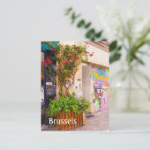 Brussel België straatfoto Briefkaart (Staand voorkant)