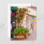 Brussel België straatfoto Briefkaart (Voorkant / Achterkant)