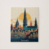 Brussel, België stylist schilderen Legpuzzel (Verticaal)