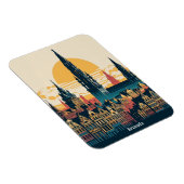 Brussel, België stylist schilderen Magneet (Rechterzijde)