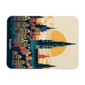 Brussel, België stylist schilderen Magneet (Horizontaal)