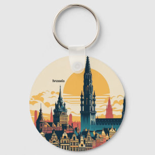 Brussel, België stylist schilderen Sleutelhanger