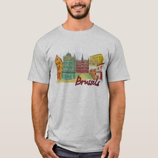 Brussel België T-shirt (Voorkant)