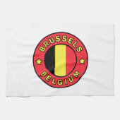 Brussel België Theedoek (Horizontaal)