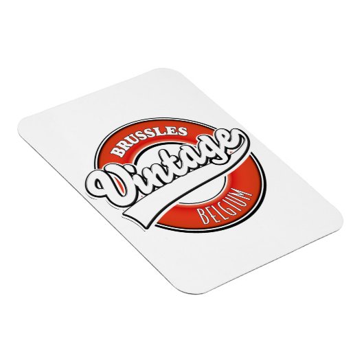 Brussel België vintage logo Magneet (Rechterzijde)
