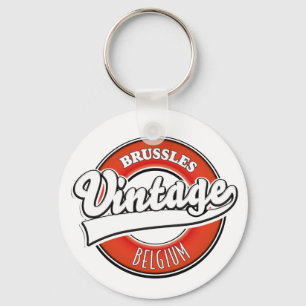Brussel België vintage logo Sleutelhanger