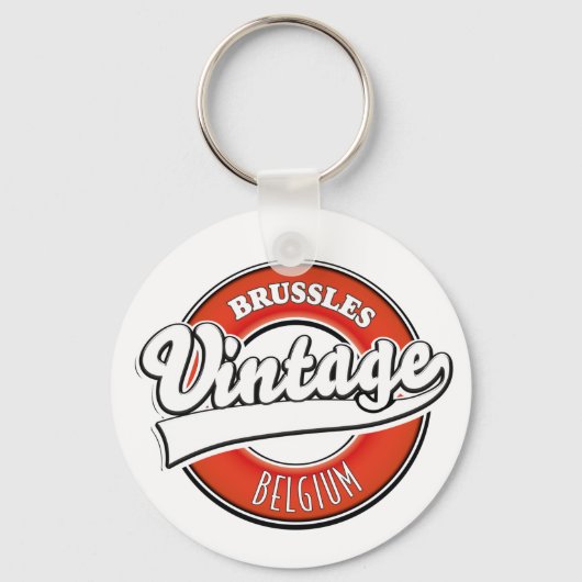 Brussel België vintage logo Sleutelhanger (Voorkant)