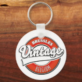 Brussel België vintage logo Sleutelhanger (Achterkant)
