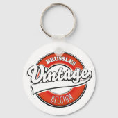 Brussel België vintage logo Sleutelhanger (Achterkant)