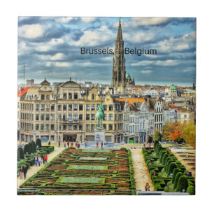 Brussel, Belgisch stadsbeeld Tegeltje