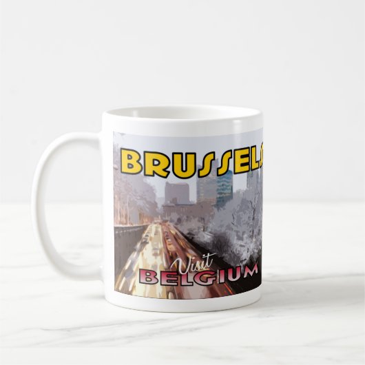Brussel, bezoek de Mok van België koffie (Links)