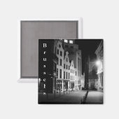 Brussel bij nacht magneet (Voorkant / Achterkant)